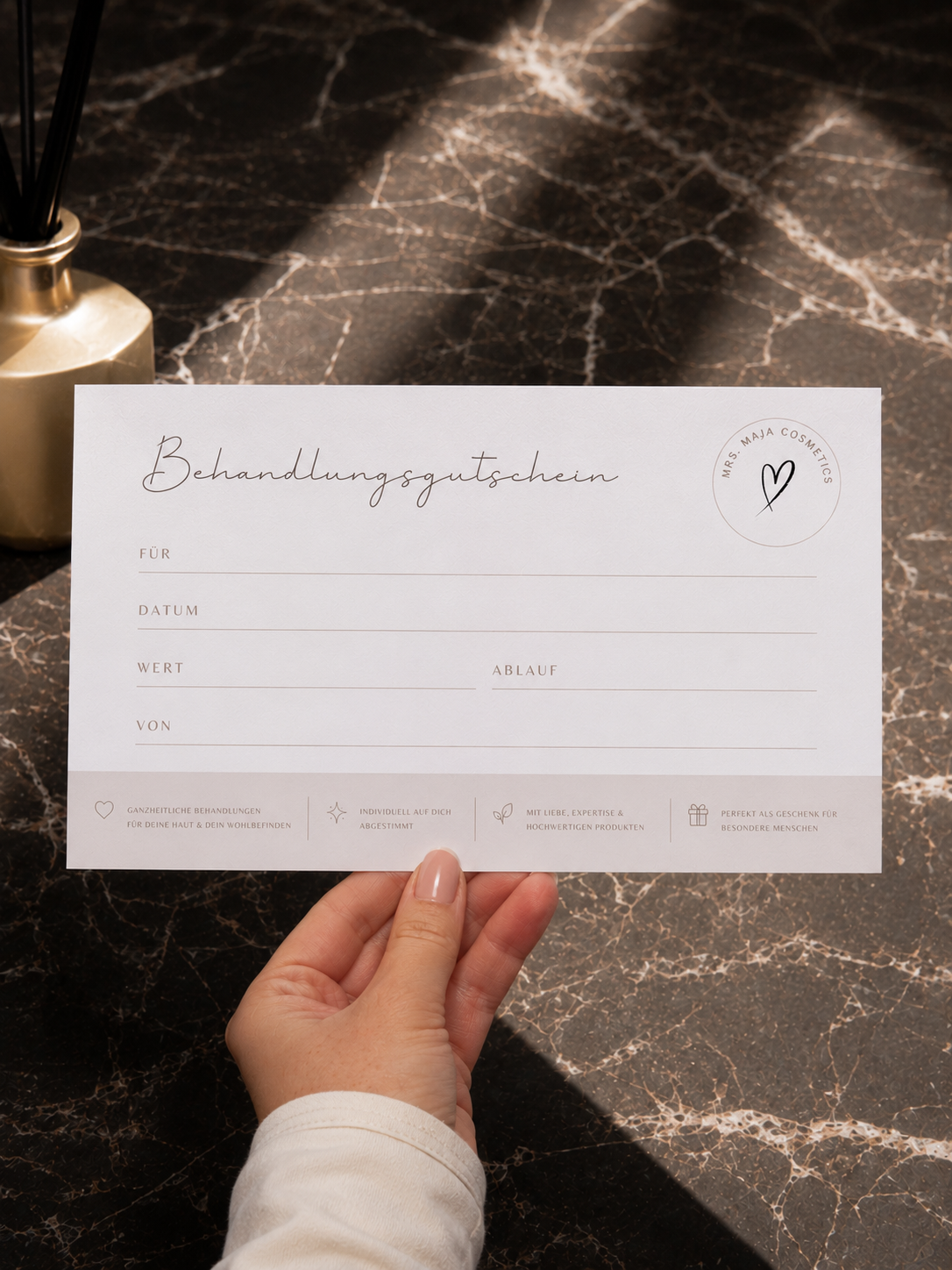 Geschenkgutschein Mrs. Cosmetics Studio