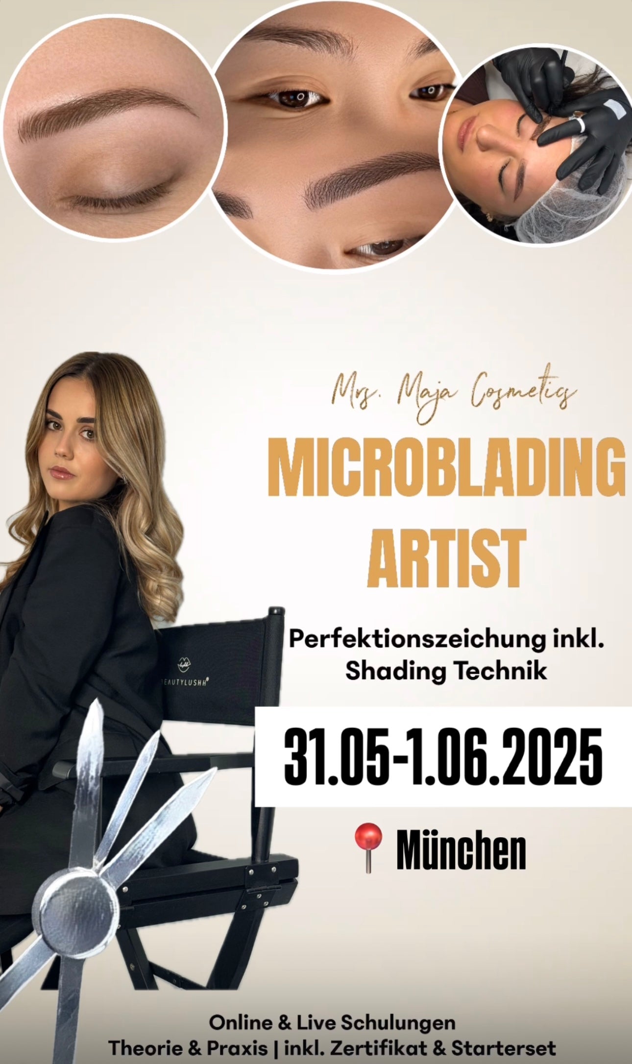 Microblading inkl. Shading Live Schulung