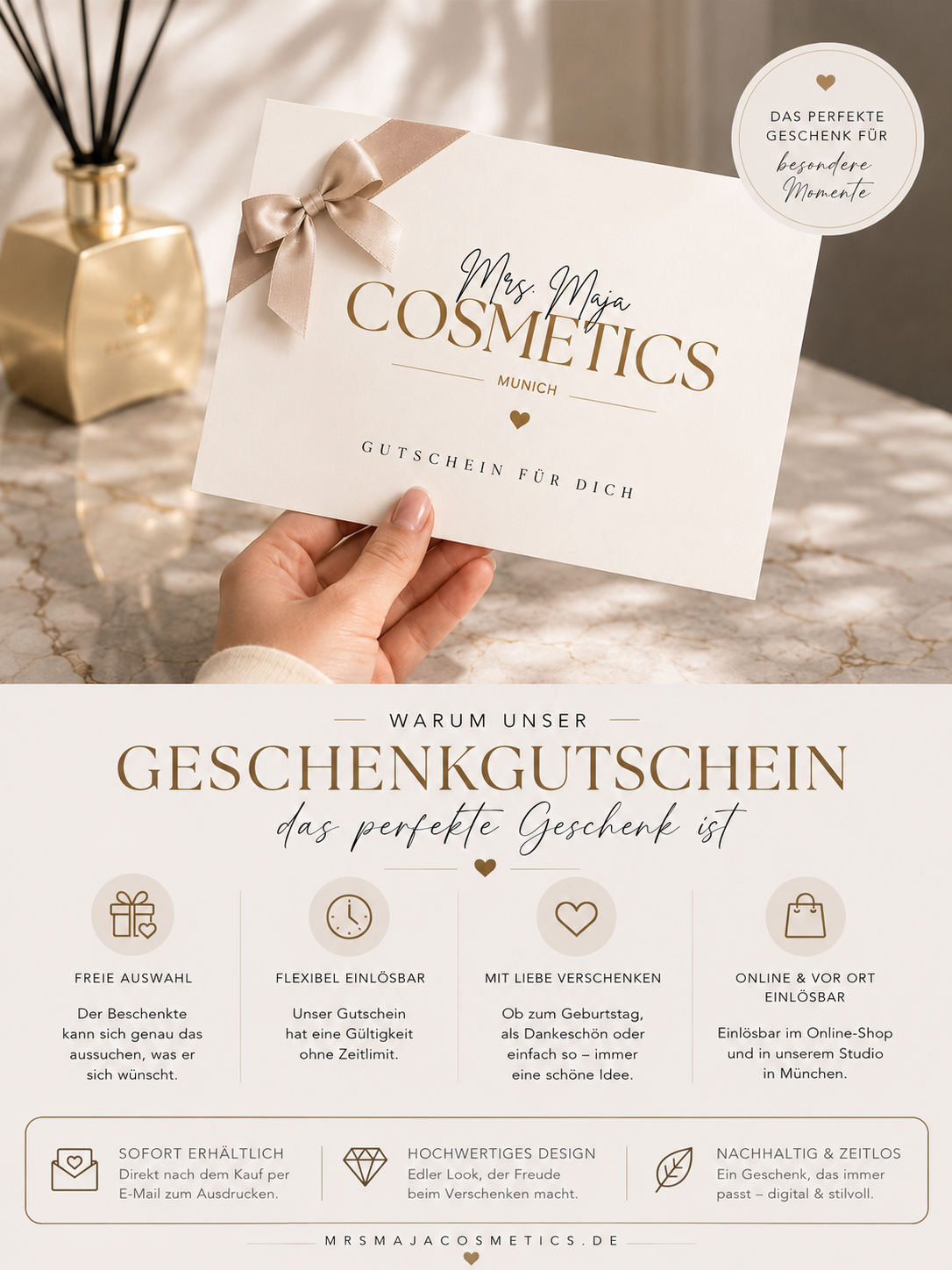 Geschenkgutschein Mrs. Cosmetics Studio