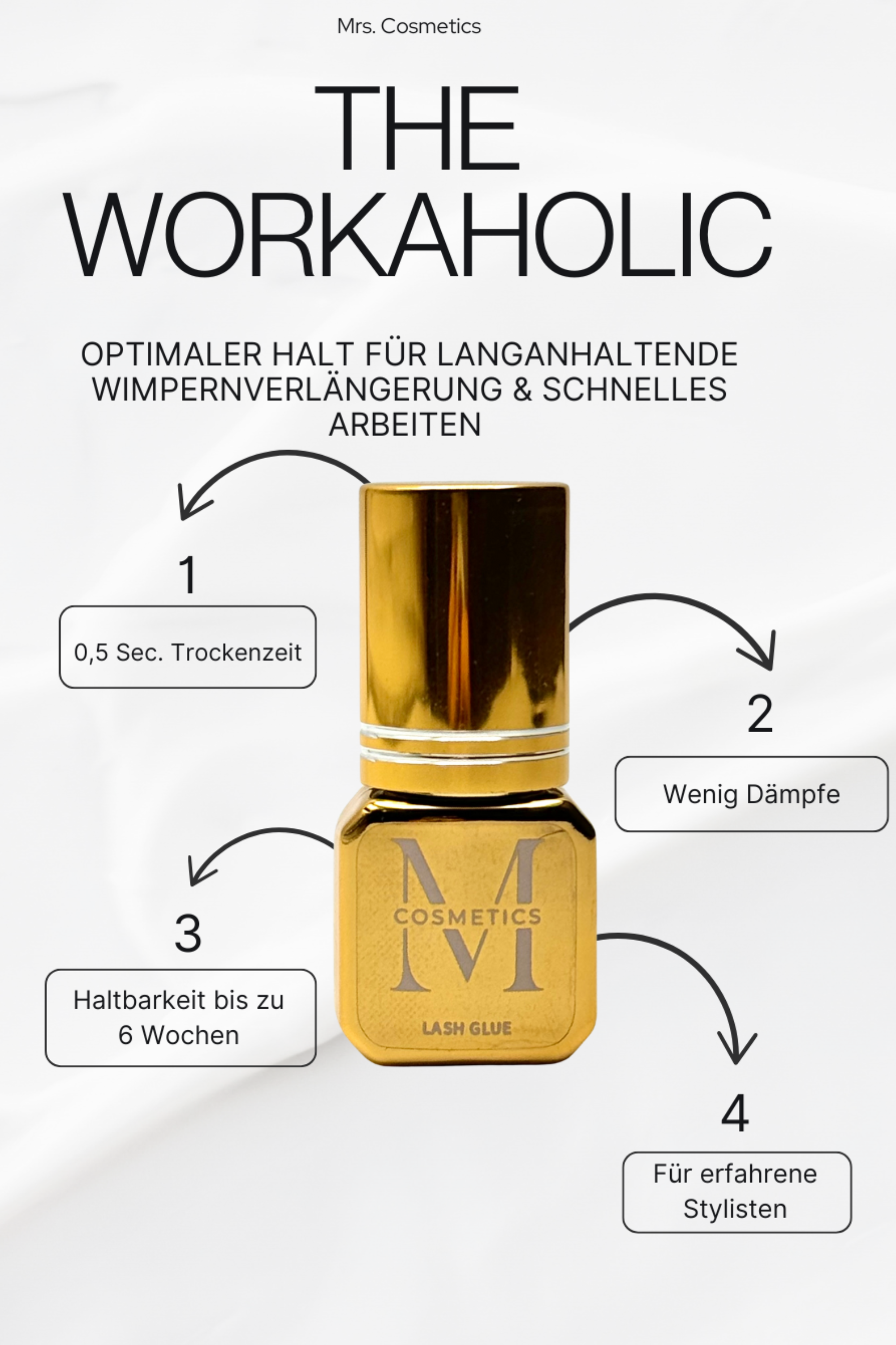 Kleber für Wimpernverlängerungen (0,5 Sekunden)